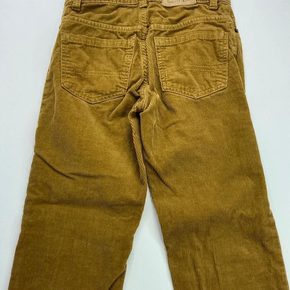 Children's Place Tan Corduroy Pants Kids Size 8 Adjustable Waist Straight Leg